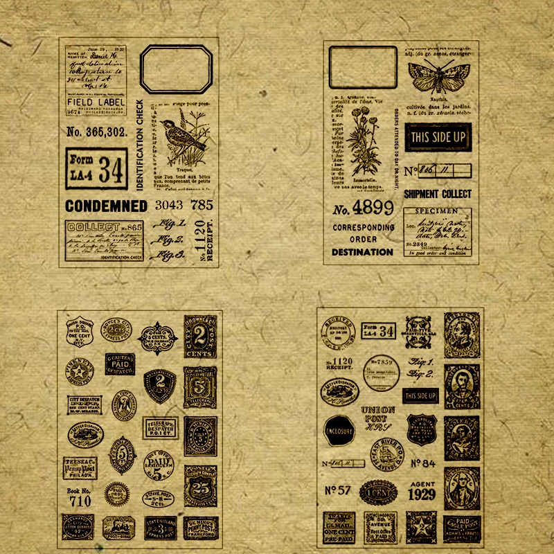 

Новые литературные винтажные силиконовые прозрачные штампы для рукоделия, скрапбукинга, рукоделия, немецкая серия, открытки для рукоделия,...