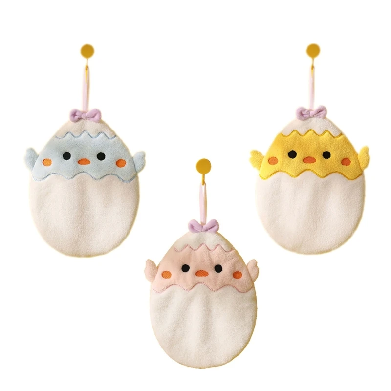 

Colorful Egg Duck Coral Fleece Hand Towel Children Kid Boys Girls Hand Y9RE