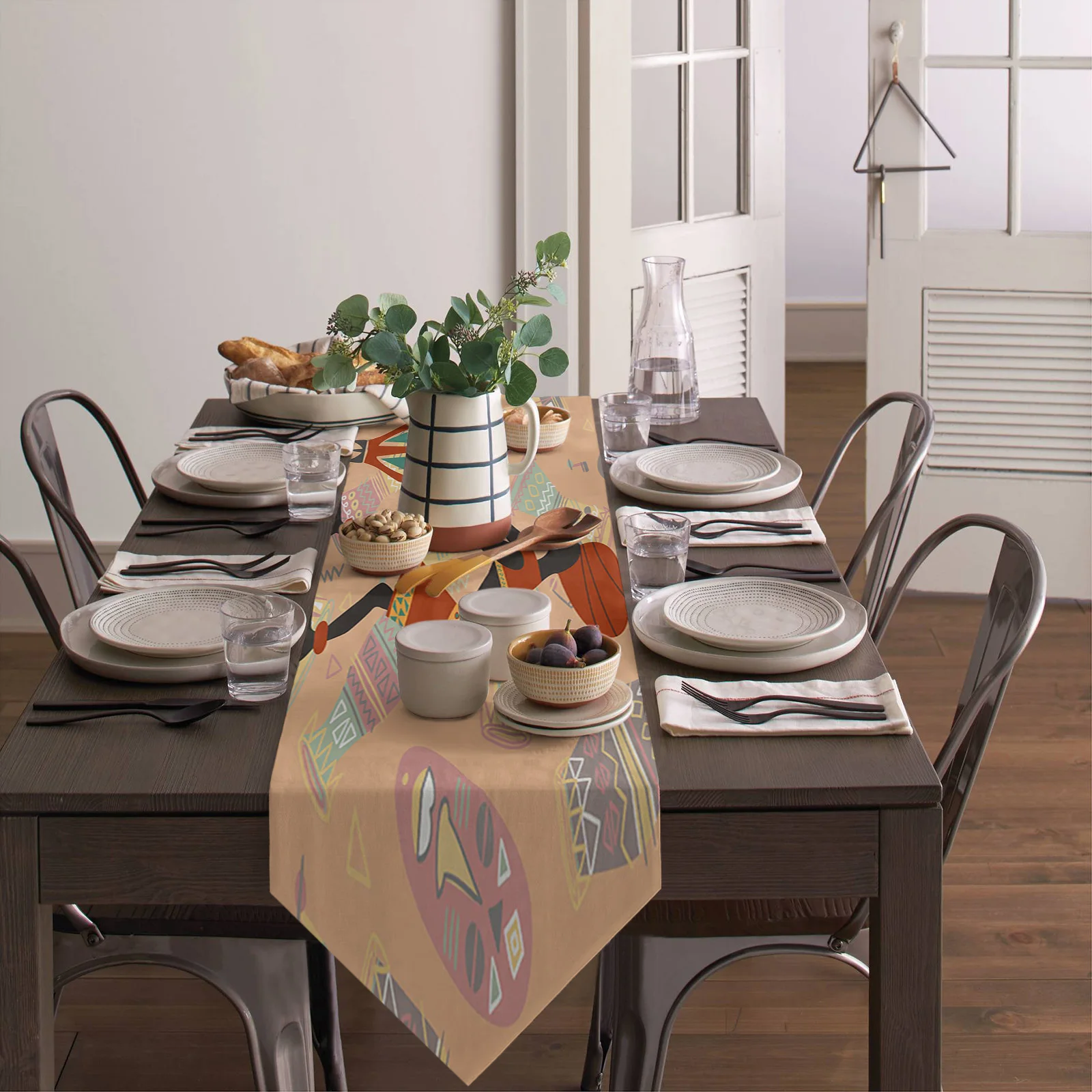 Африканская Женская этническая настольная дорожка кухонный обеденный стол