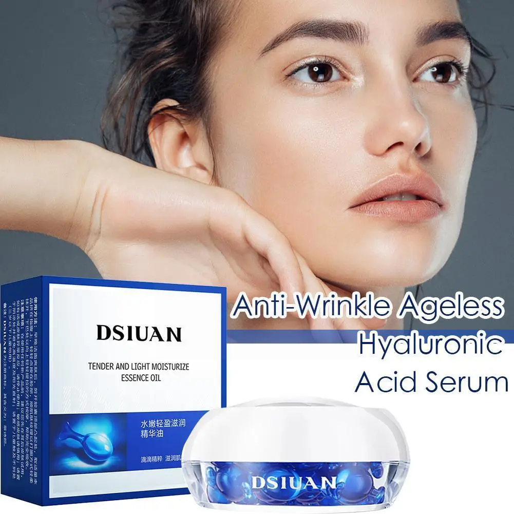 

New Anti-Wrinkle Hyaluronic Acid Serum Refreshes Night Skin Essence Day Moisturizes Facial Serum Women W1X9