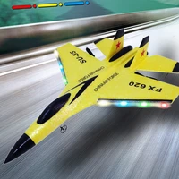 2 4g su su35 remote control aircraft foam aircraft with light childrens outdoor electric toy glider model fixed wing