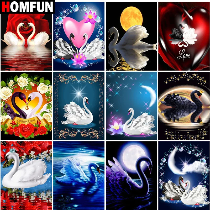 Картина для алмазной вышивки HOMFUN картина из искусственных бриллиантов полная