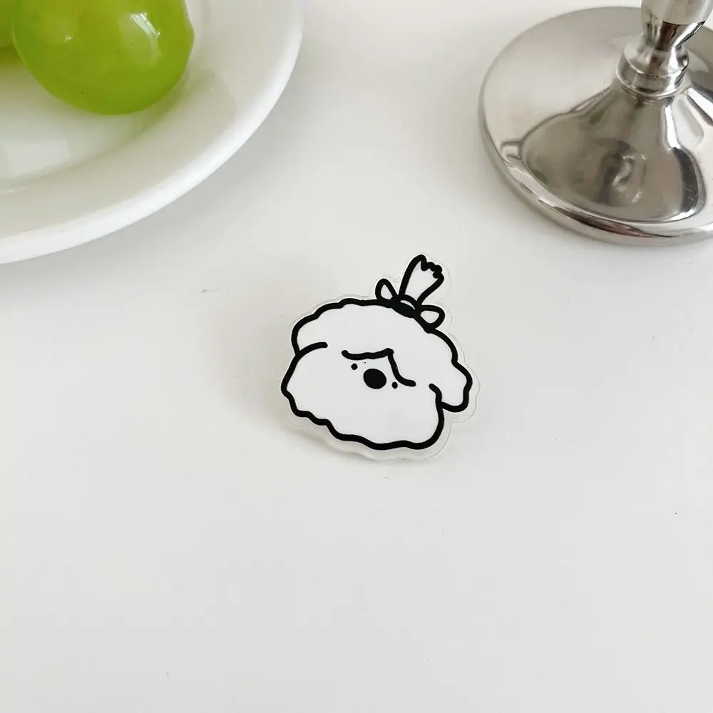 Акриловая булавка для собаки с рисунком Ши-тцу кавайная брошь в стиле шиба-ину