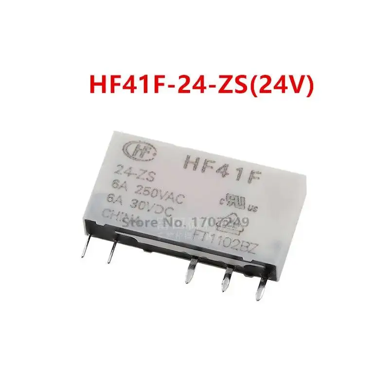 10 шт. новое реле ВЧ HF41F-5-ZS 41F-1Z-C2-1 HF41F-24-ZS HF41F 5 В 12 24 HF41F-12-ZS ZS Pin Ultra 6A тонкое мощности