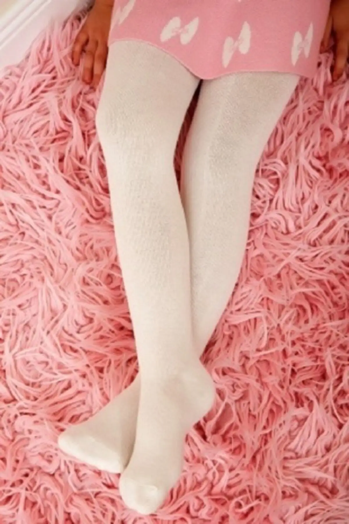 

Cream Color Cotton Pantyhose Socks