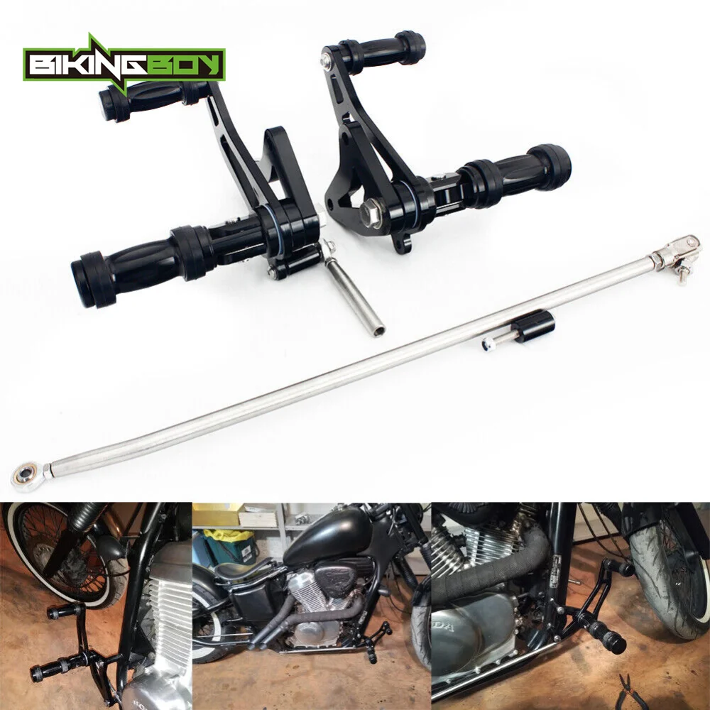 Фото BIKINGBOY Shadow VLX 600 VT600 CD Deluxe VT 600 C 88-07 89 90 91 92 93 94 95 96 97 98 99 00 01 02 3.5-дюймовые передние подножки (форвард-контролл) и задние подножки (риар-сетс) №2