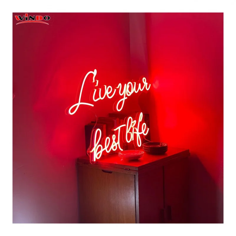 (Под заказ) НЕОНОВОЕ кольцо Winbo световой дизайн буквы силиконовый гибкий неоновый