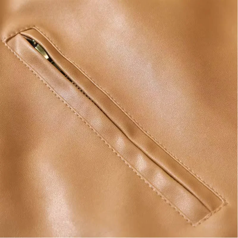 Чистый цвет новая мужская плюшевая кожаная куртка большой размер 5XL