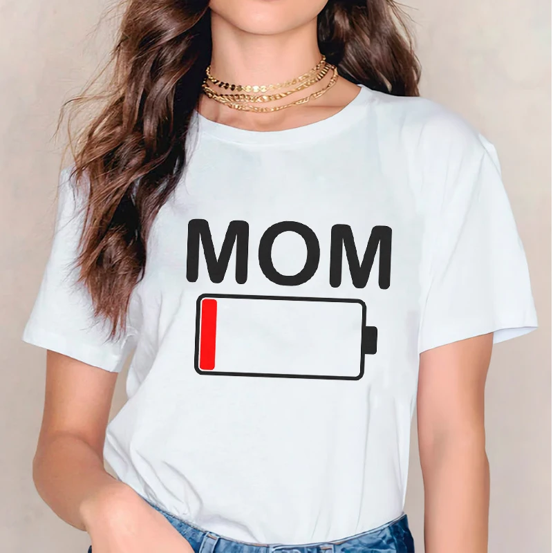 

Women 2021 Mama Mom Funny Tired Printed T Shirt Trend Tshirts Womens Mother Ladies Graphic Travel Tee T-Shirt Clothing
