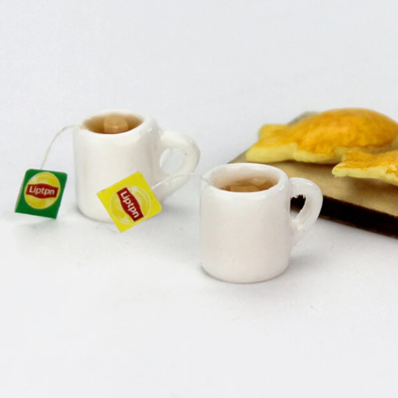 1 шт. 1:12 полимерный кукольный домик мини-чашка для чая чашки игрушка 2022 новогодние
