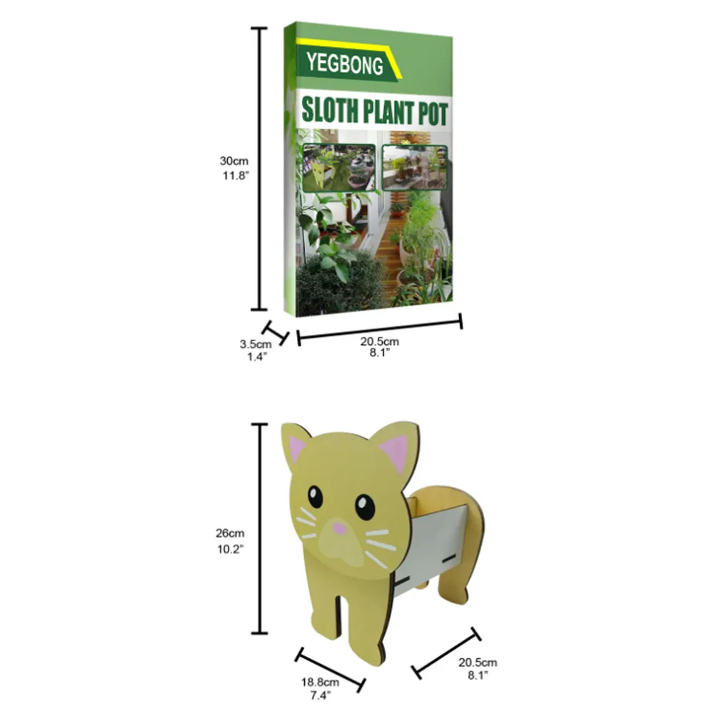 Flower Pot Creative Cartoon Animal Design Succulent Plant for Living or Artificial Plants Indoor Outdoor Garden Decoration |