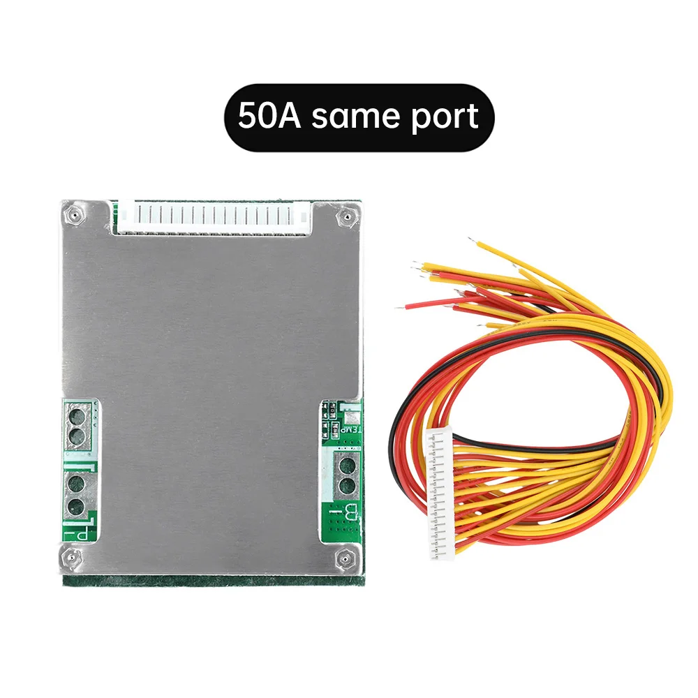 

13S 10S 36V 48V Модуль защиты литиевой батареи 60A с разделенным портом BMS Плата для тройной батареи Литиевая кобальная батарея Электрический