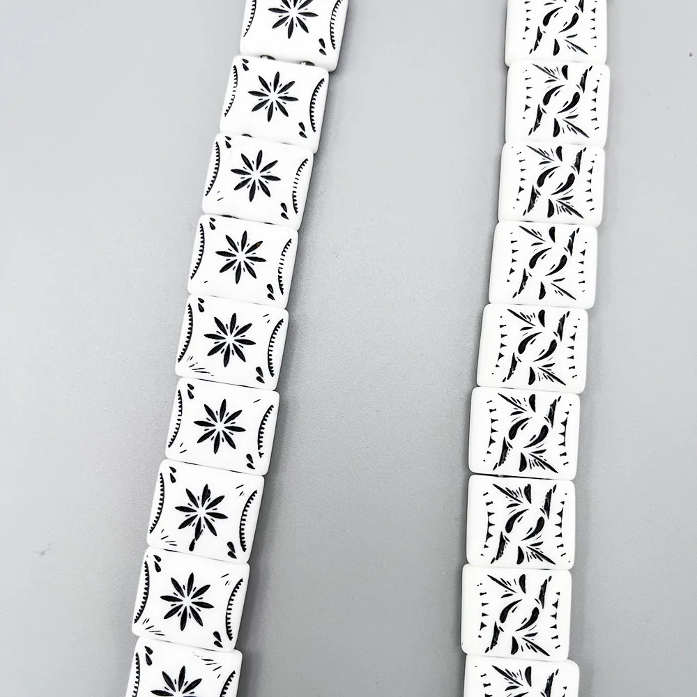 NJ60 четки Indent Eight заостренная большая звезда пламя шаблон белый черный