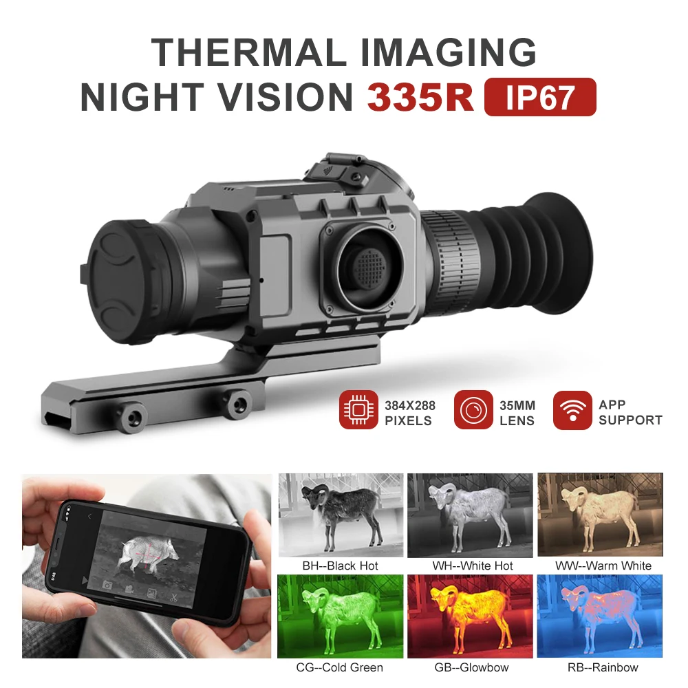 

Thermal Imaging Night Vision Front Sight Long Range Clip-on Scope