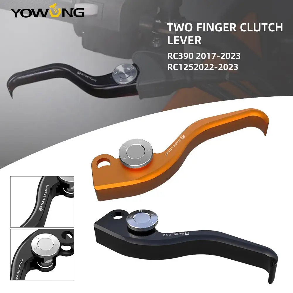

RC 390 125 Motorcycle Two Fingers Short Clutch Levers Handle Levers FOR RC390 2017 2018 2019 2020 2021 2022 2023 RC125 RC 125