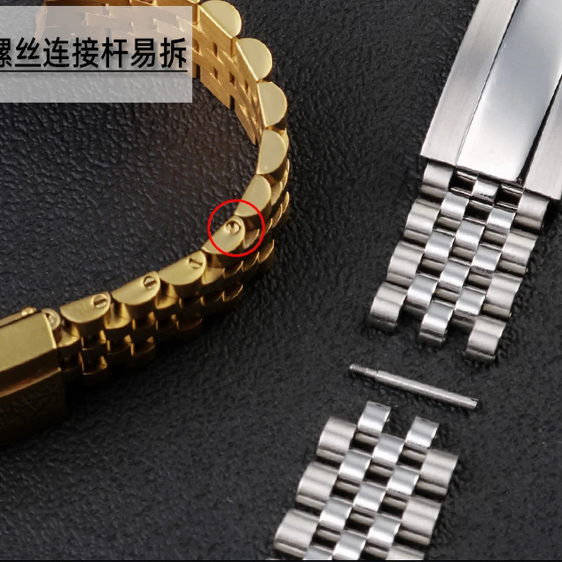 Watch Accessories Band FOR Rolex Daytona Water Ghost Submariner Watch Bracelet Chain 20mm Solid Stainless Steel Watch Strap