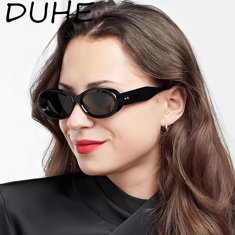 Ретро овальные солнцезащитные очки в маленькой оправе для женщин новые вождения