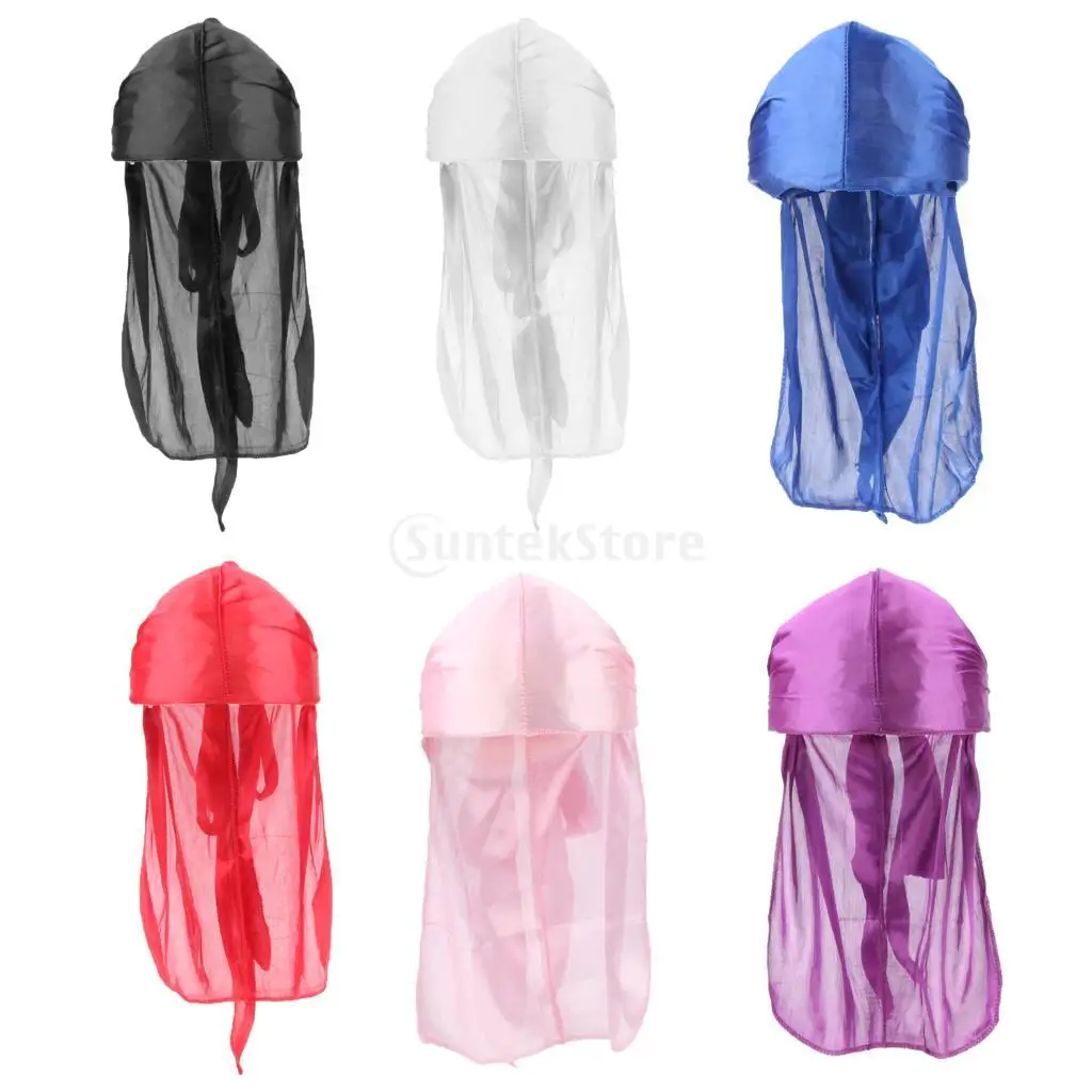 

2 Pieces Unisex Headgear Scarf Turban Pirate Fabric