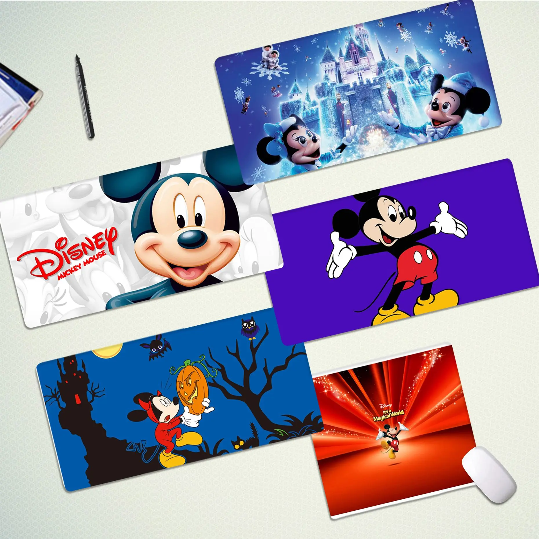 

Disney Mickey Beautiful Rubber Mouse Durable Desktop Mousepad Size For Keyboards Mat Mousepad For Boyfriend Gift