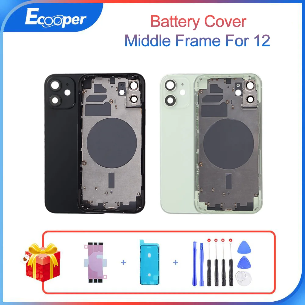 

OEM задняя крышка аккумулятора для iPhone 12mini Средняя рамка корпуса SIM лоток боковой ключ корпус Чехол без гибкого кабеля