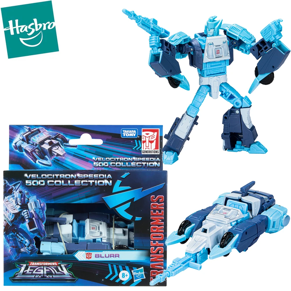 

In Stock Hasbro Transformers Legacy Velocitron Speedia 500 Collection Blurr Delux Class Action Figure Model Toys Gifts