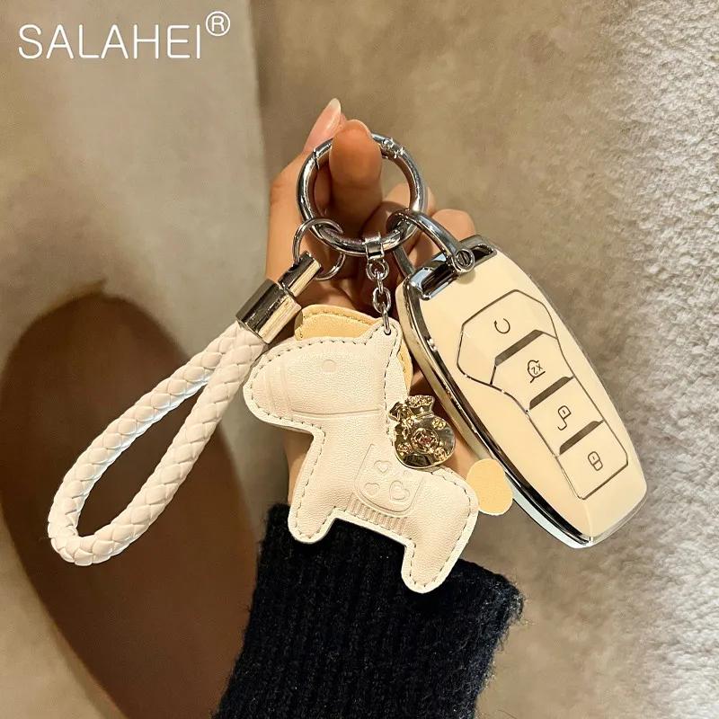 

Чехол для автомобильного ключа из ТПУ, чехол для телефона, брелок для BYD Song Pro QIn 2018 Tang DM Yuan Second, аксессуары для интерьера автомобиля