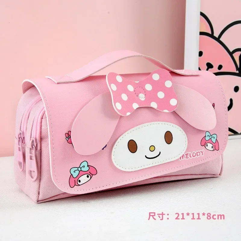 Kawaii Sanrio пенал Kuromi My Melody большой емкости канцелярские принадлежности Cinnamoroll