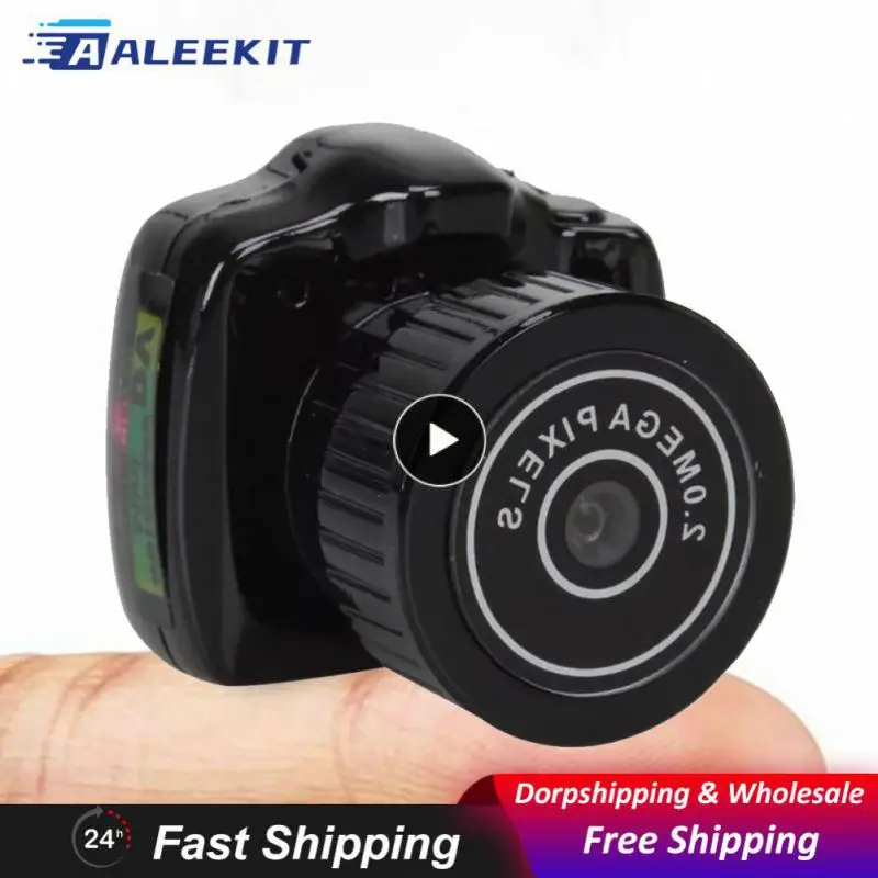 

Black Mini Camera With Mic Small Dv Dvr Recorder Web Camera Y2000 Mini Sport Micro Camera Security Secret Video Audio Recorder