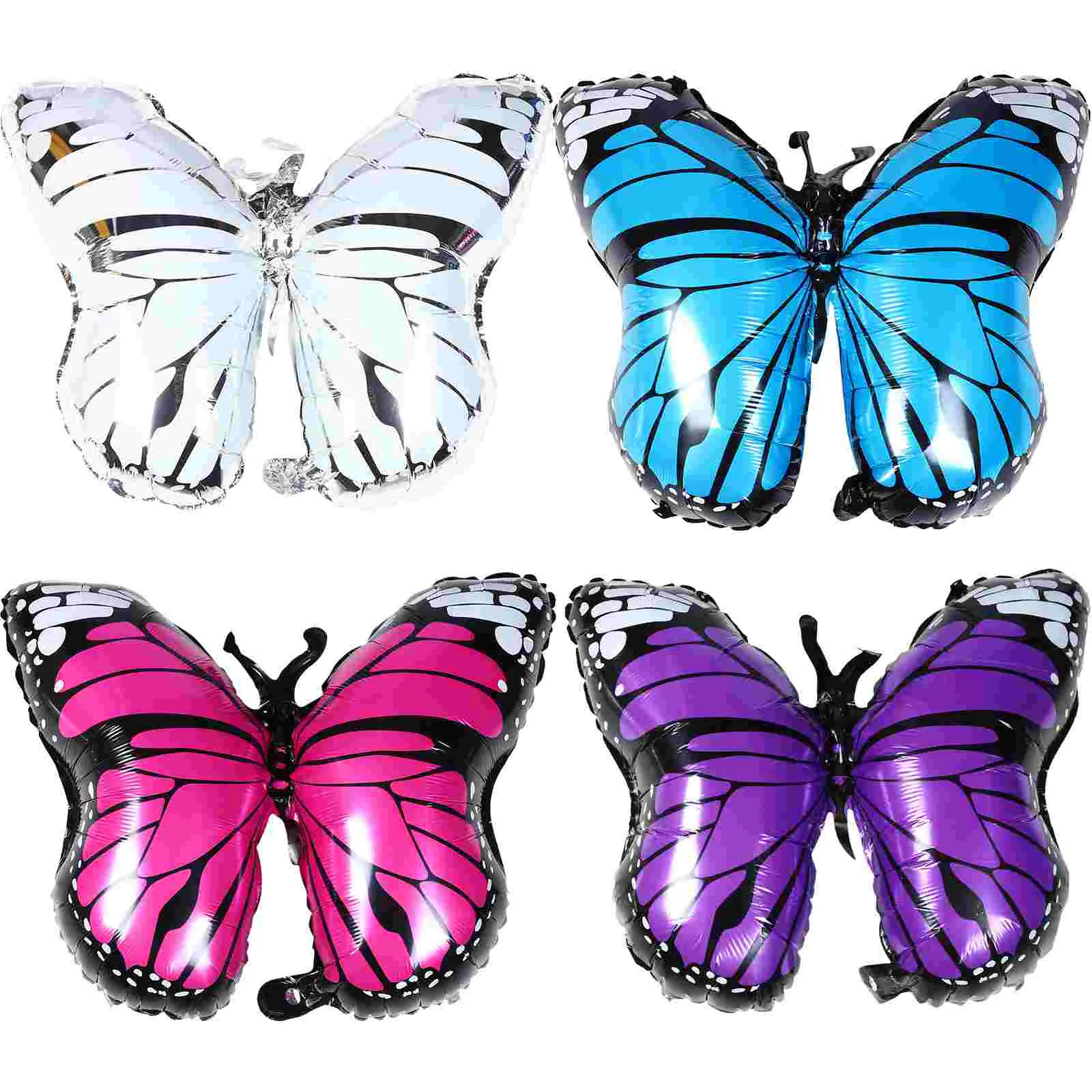 

8Pcs Butterflies Birthday Party Decorations Butterflies Balloon Decorations Butterflies Foil Balloons