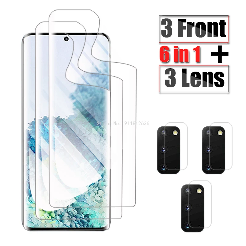 

Гидрогелевая пленка с полным покрытием для Samsung Galaxy Note 20 S20 Plus, Защитная пленка для Samsung S 20, Защитное стекло для ультракамеры