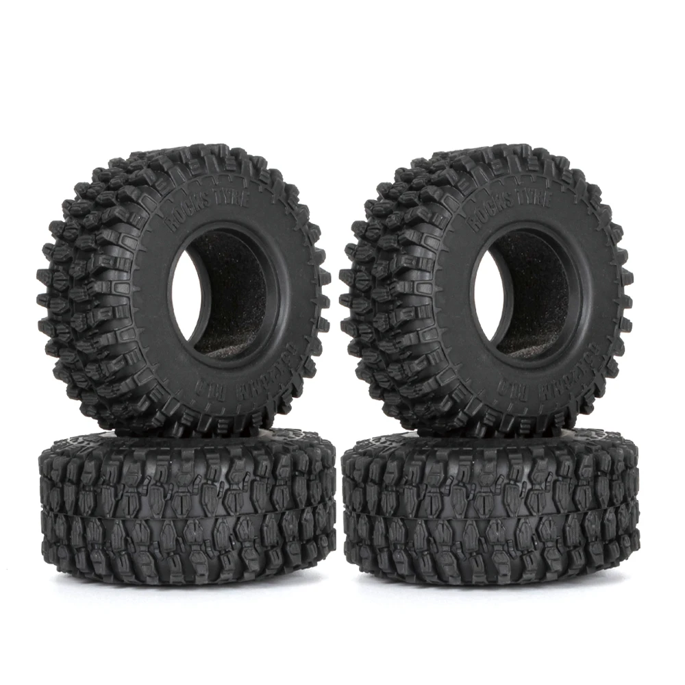 

4pcs 1.0 '' Rubber Tires 51mm/55mm for 1/24 RC Crawler Car Axial SCX24 AX90081 C10 AXI00001/002/004/005/006 Wheel Tire