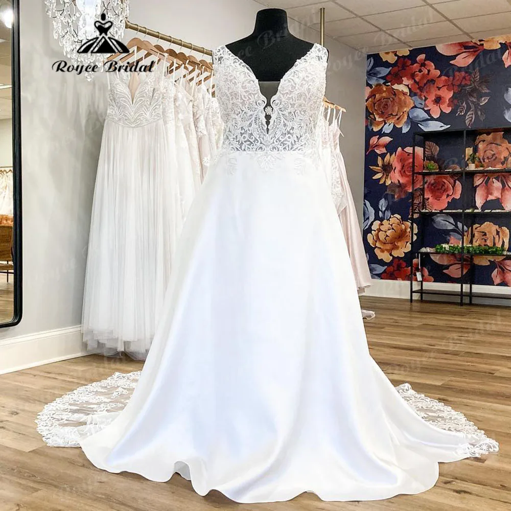 Женское кружевное платье с V-образным вырезом открытой спиной и кружевной