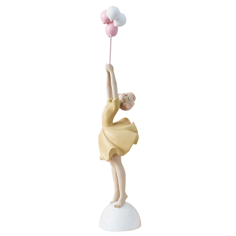 

Resin Balloon Girl Sculpture Statue Figurine Character Craft Gift Decorative Ornaments For Living Room,Cabinets