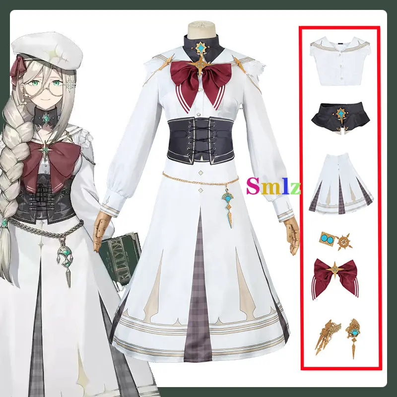 

Aia Amare Cosplay Anime Vtuber Nijisanji ILUNA Costume Suit Lovely Uniform Costume Costume Halloween Party Role Play Out. Fit