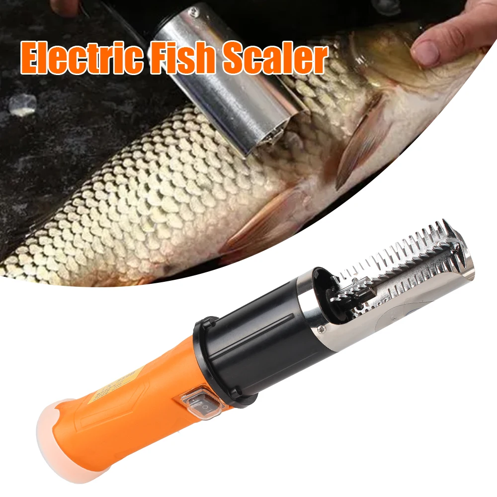

Seafood Tools Kitchen Tools 6000 RPM Fishing Scalers Scraper Electric Fish Scaler EU Plug Fish Scale Planer