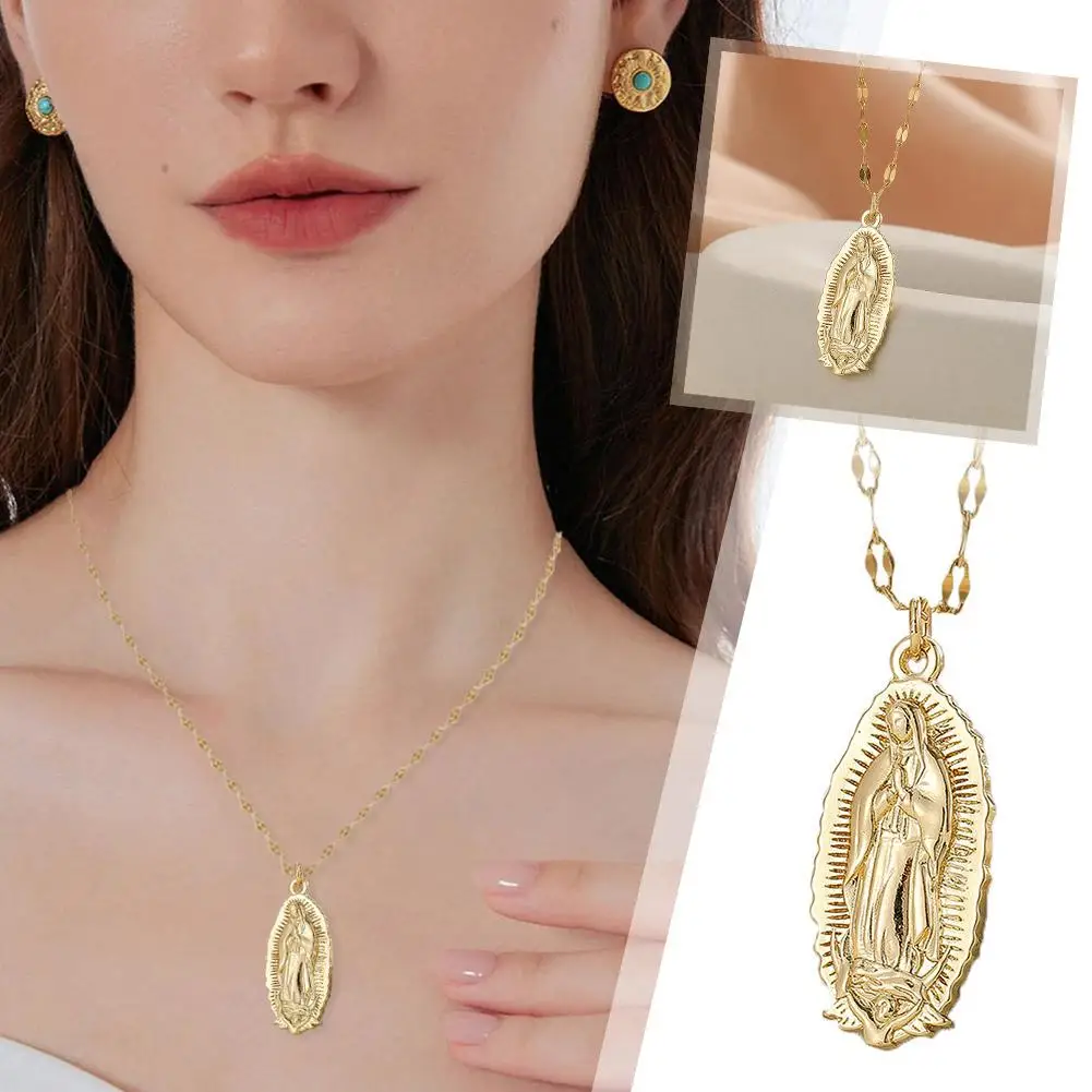 1 шт. кулон в виде Девы Марии из нержавеющей стали