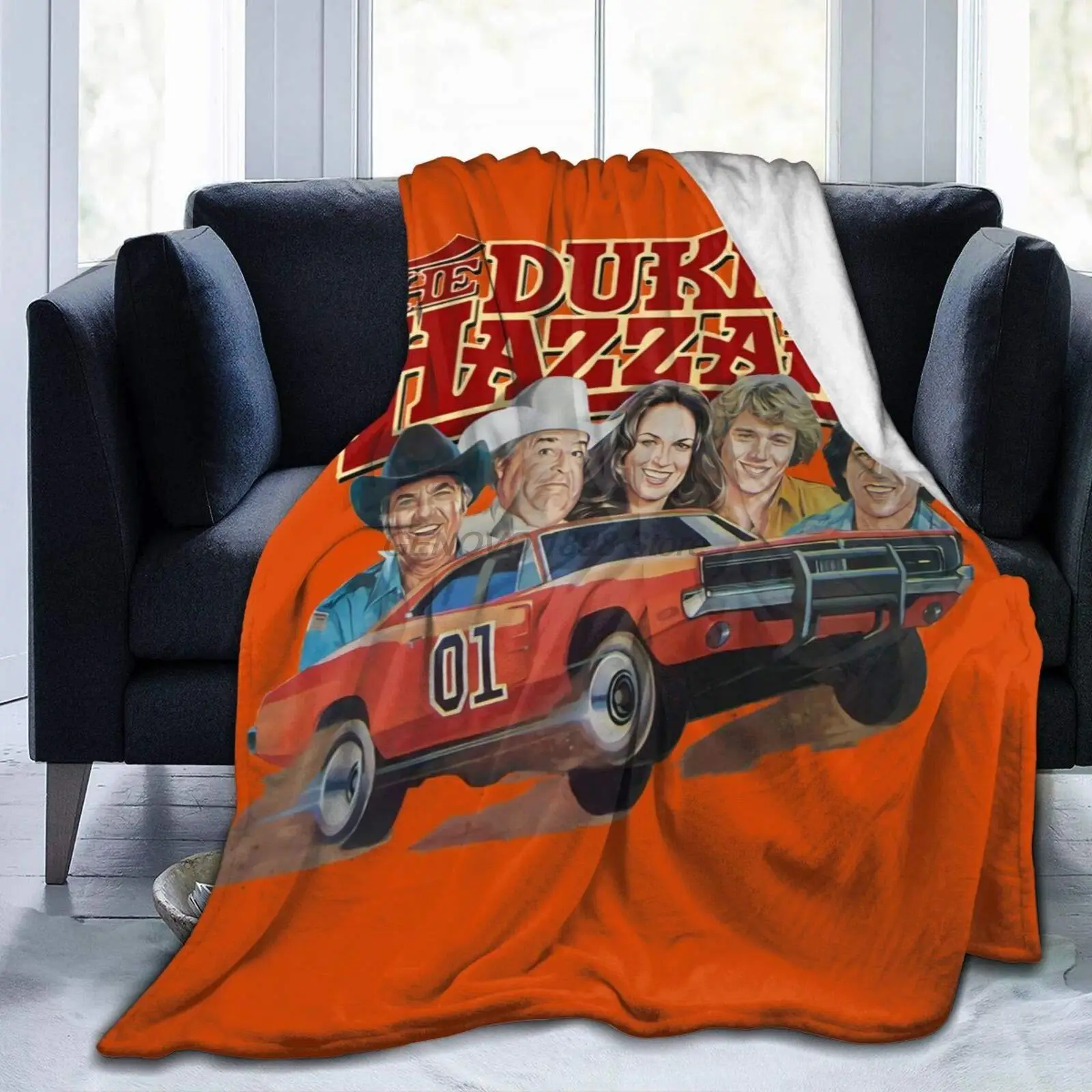 Ультрамягкое Флисовое одеяло Dukes of hazустройства подходит для дивана на все сезоны