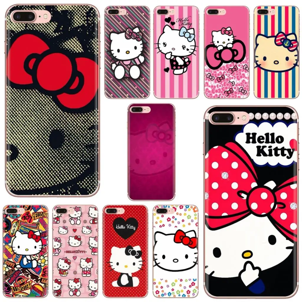 Чехол для телефона Huawei P30 P40 P20 P7 P8 P9 P10 Lite Plus Pro 2015 2016 2017 Mini Pink hello Kitty рисунок