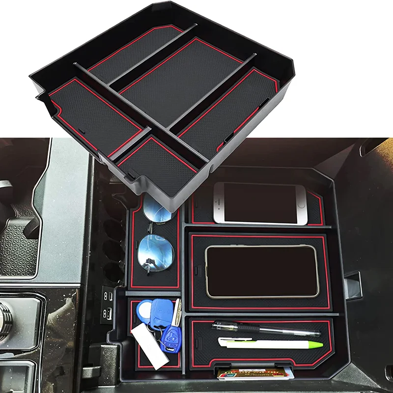 

Поднос-органайзер для центральной консоли Toyota Tundra 2022 2023, внутренний подлокотник для дополнительного хранения в автомобиле, подлокотник со ...
