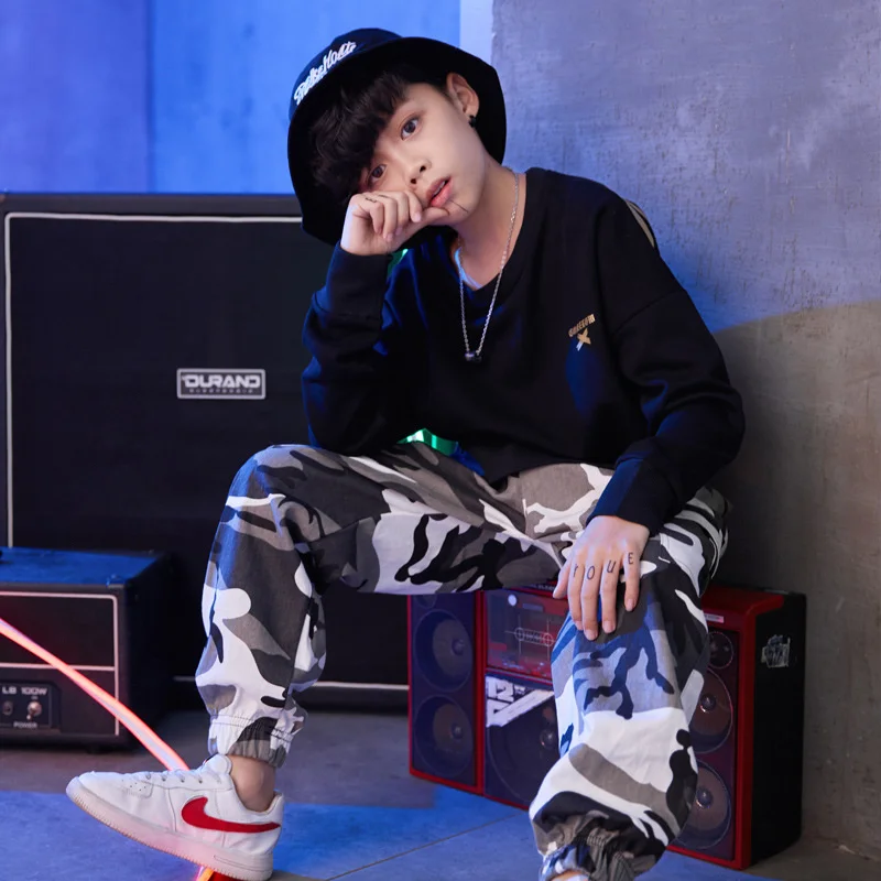 

Children's hip-hop hip hop camouflage pants trendy brand new style