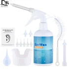 Набор для чистки ушей, для орошения ушей, набор для удаления ушной серы со шприцом для мытья ушей, сжимающая лампочка, удалитель ушной серы для взрослых и детей, уход за ушами