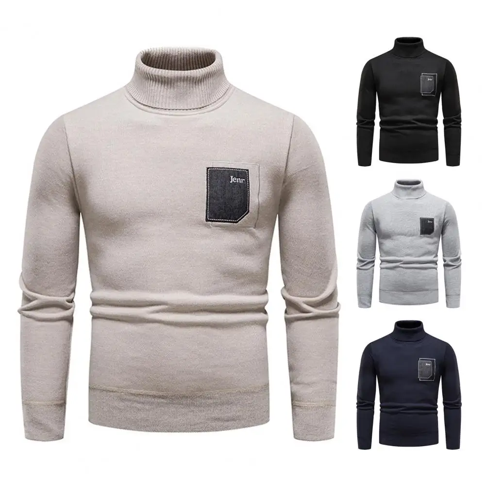 

Spring Sweater Chic Pure Color Elastic Autumn Sweater Knitted Thicken Autumn Sweater