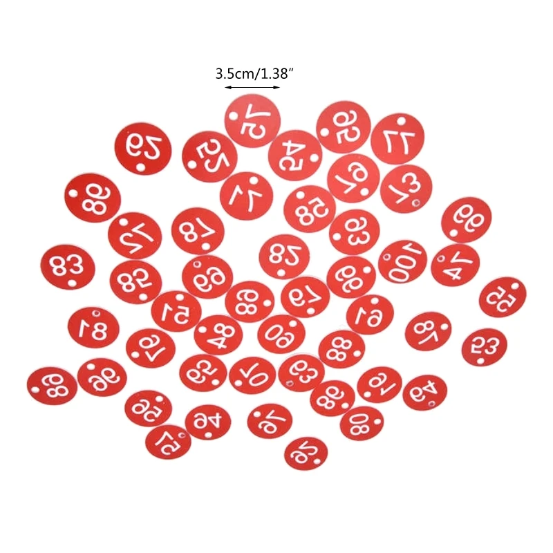 100 шт. многоразовые бирки с идентификационным номером для ключей-бирок магазинов