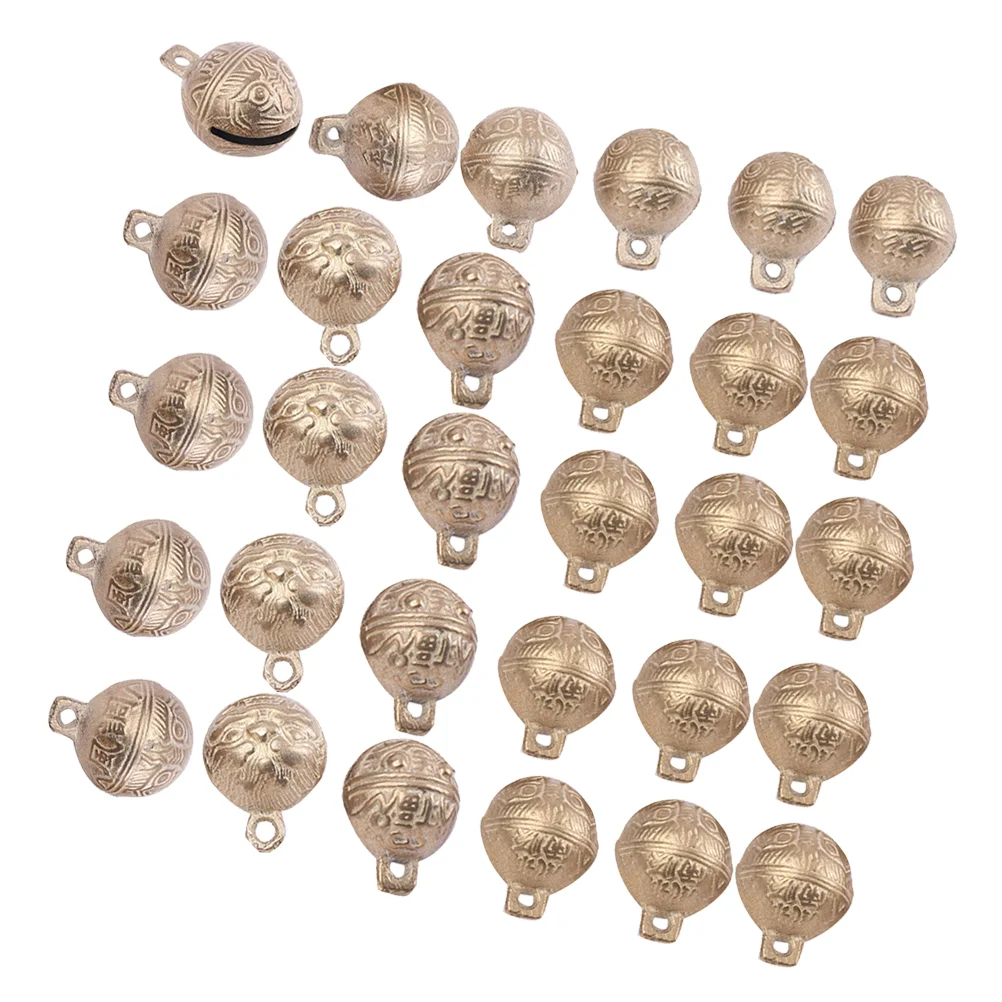 

30 Pcs DIY Jewelry Bells Headpiece Small Wind Chime Copper Accessories Witch Jingle