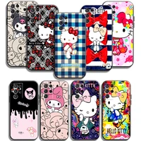hello kitty 2022 phone cases for samsung galaxy a31 a32 a51 a71 a52 a72 4g 5g a11 a21s a20 a22 4g back cover coque carcasa