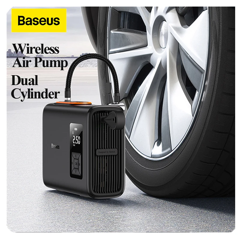 Inflatable Pump Dual Cylinder Electric Tire Inflator For Car Motorcycle Bicycle Tyre Air Pump