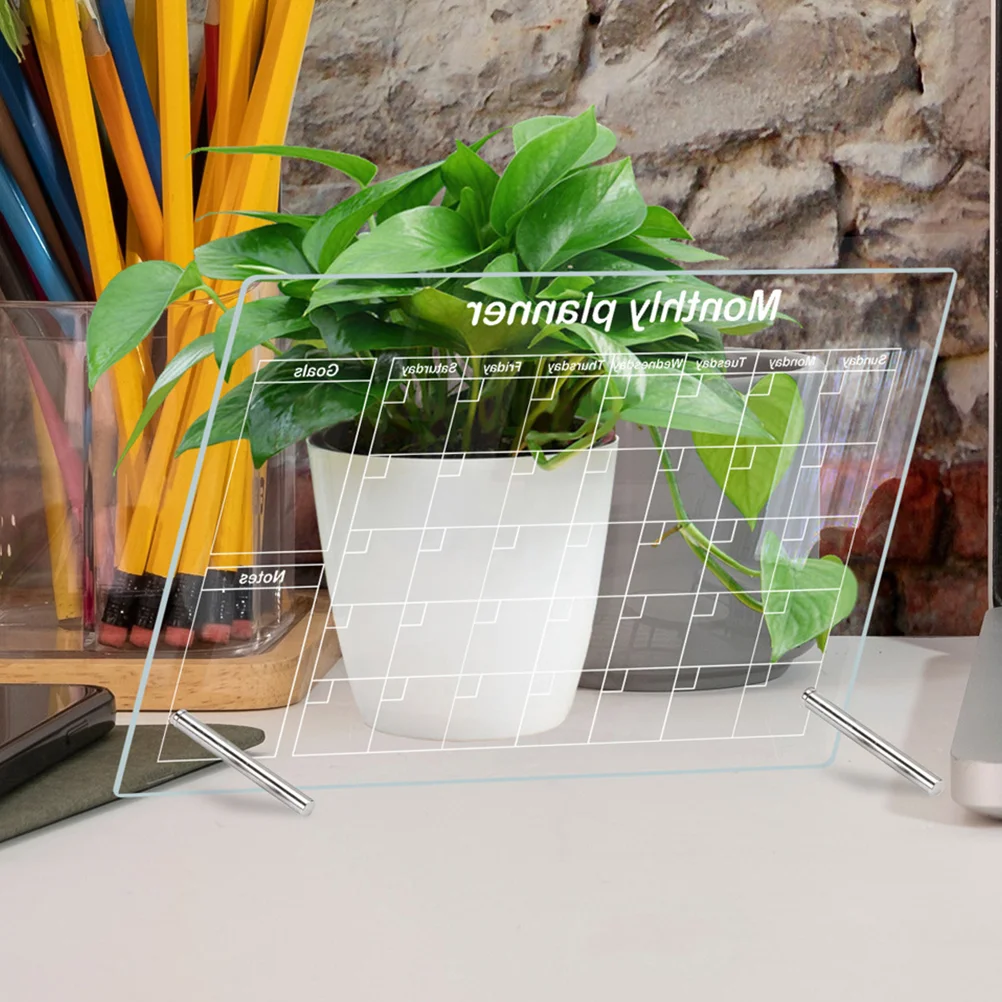 

Transparent Writing Board Clear Memo Home Supply Household Acrylic Pad Note Desktop Office Supplies
