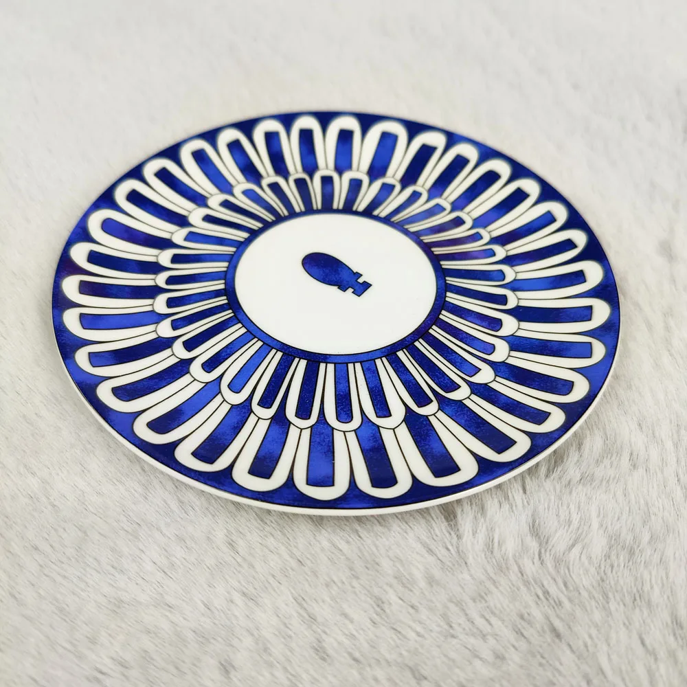 New Cutlery Bone China Personality Western Dinner Plate Crea