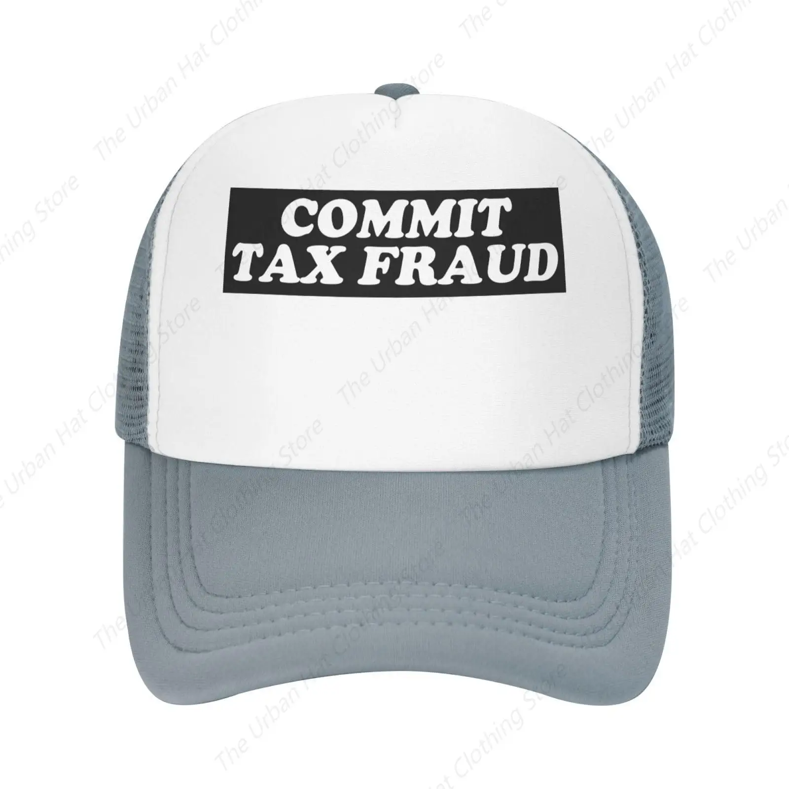 Бейсбольная кепка Commit Tax Fraud для мужчин и женщин регулируемая сетчатая шляпа