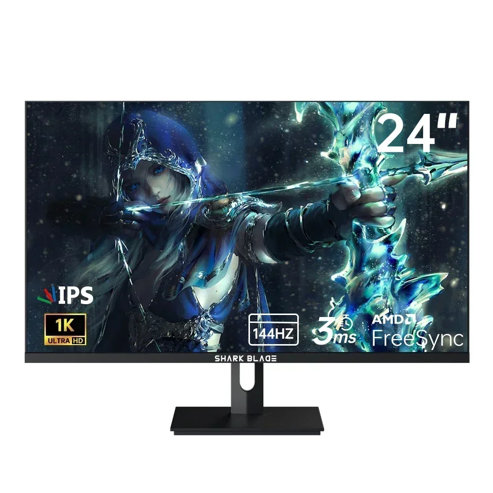 24-дюймовый монитор 1K 144Hz PC Gamer IPS Игровой Экран Дисплей HDMI компьютер с вращающимся